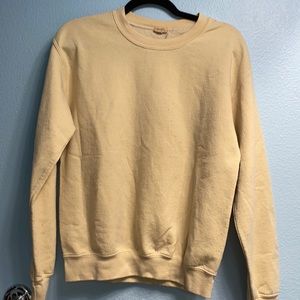 Brandy Melville John Galt Yellow Sweatshirt